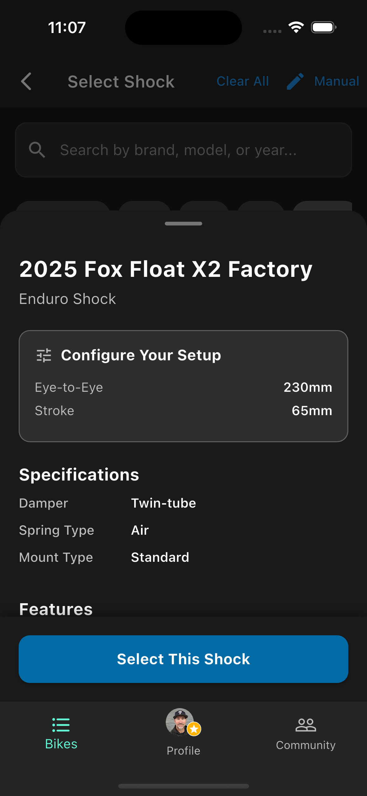 Configure fork settings