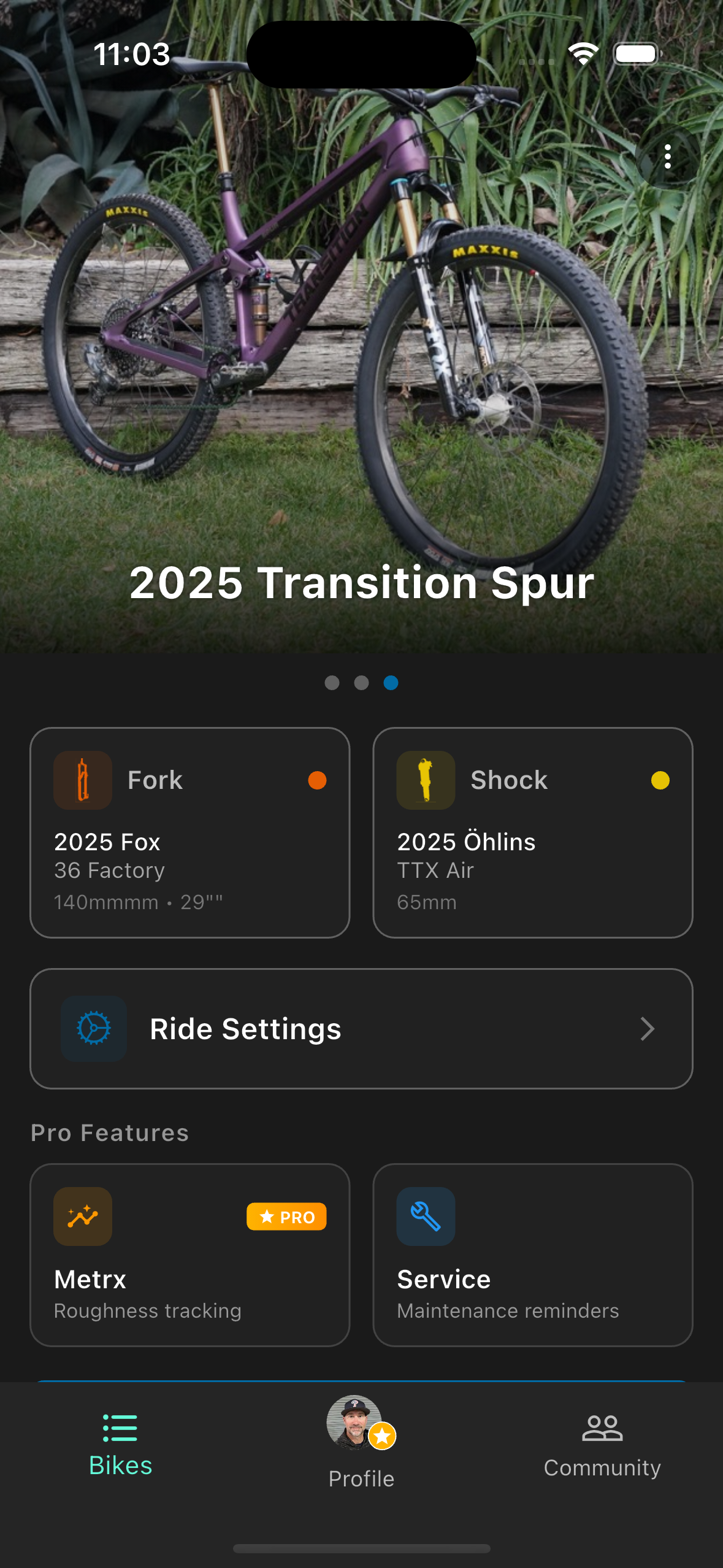 Transition Spur settings